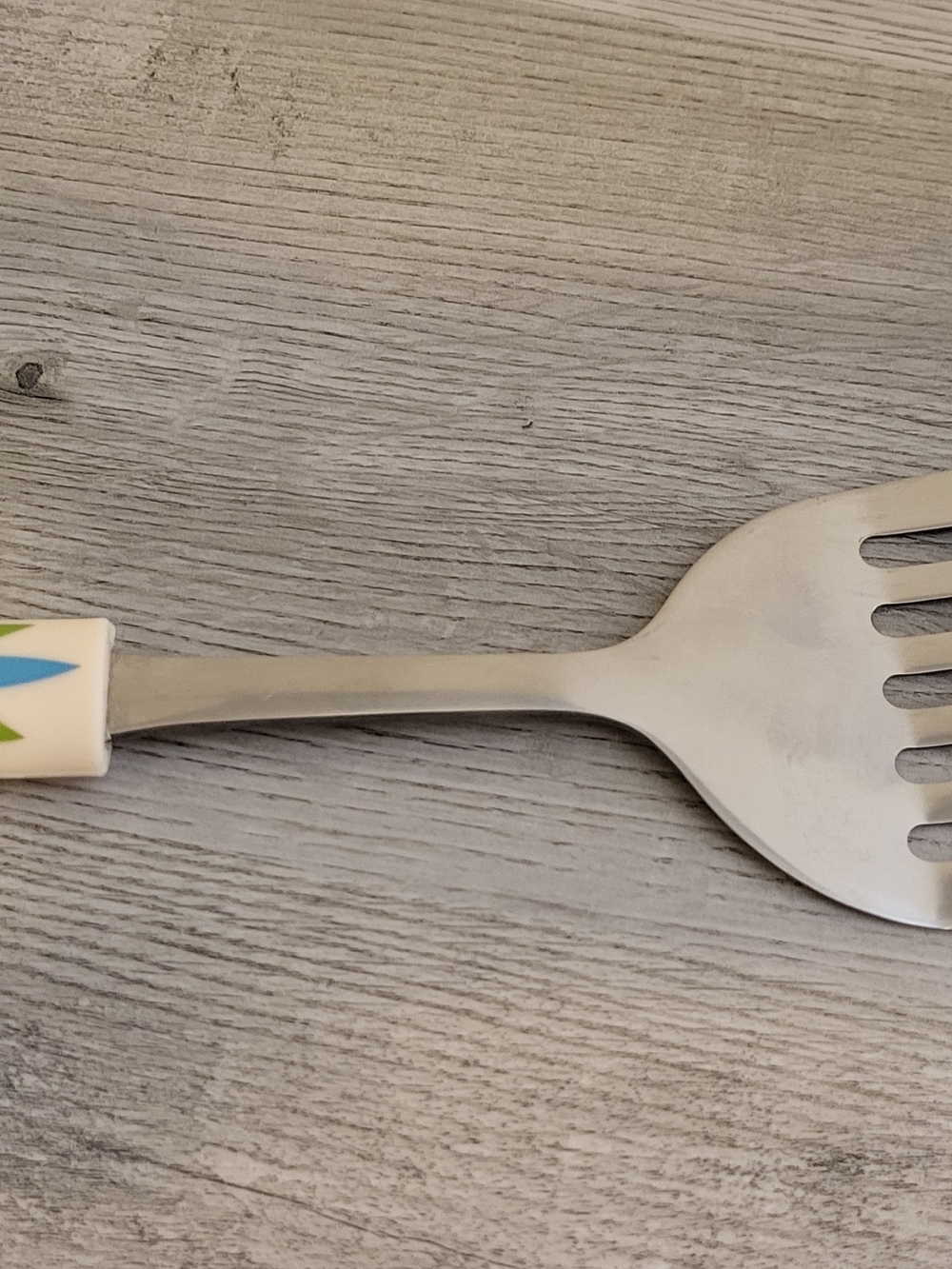 Temptations Blue and Green Patterned Slotted Spoon